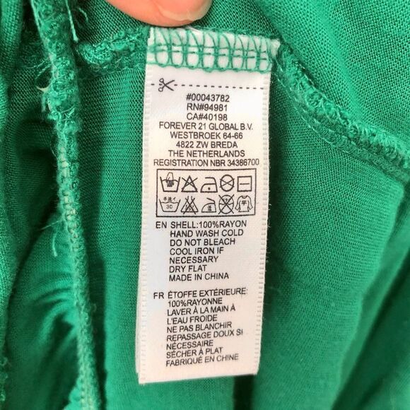 Forever 21/ Emerald Green‎ Strapless Dress/ Sz M - Picture 4 of 4